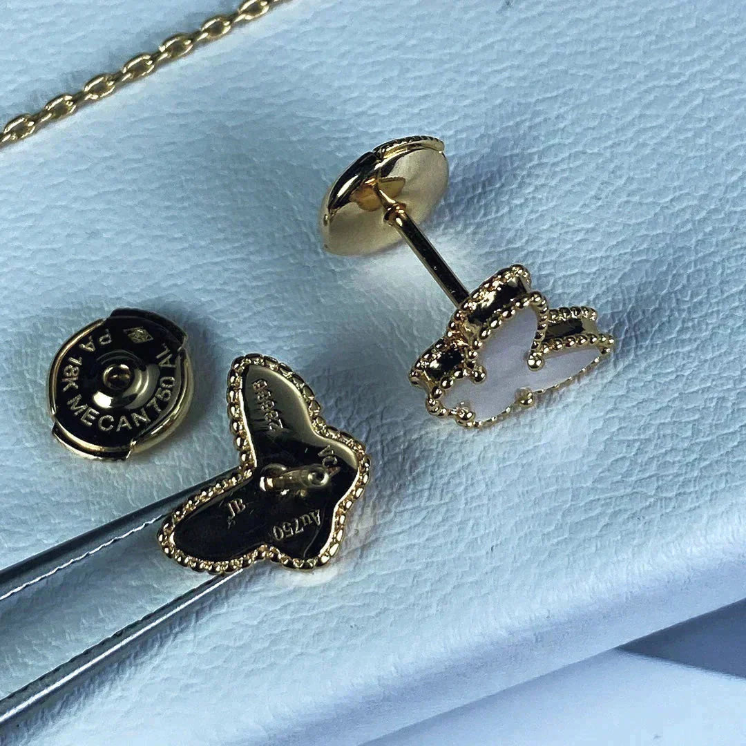 [Perla Lux]SWEET BUTTERFLY MOP EARSTUDS
