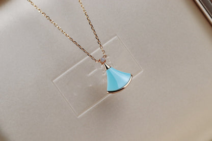 [Perla Lux]DREAM NECKLACE TURQUOISE PINK GOLD