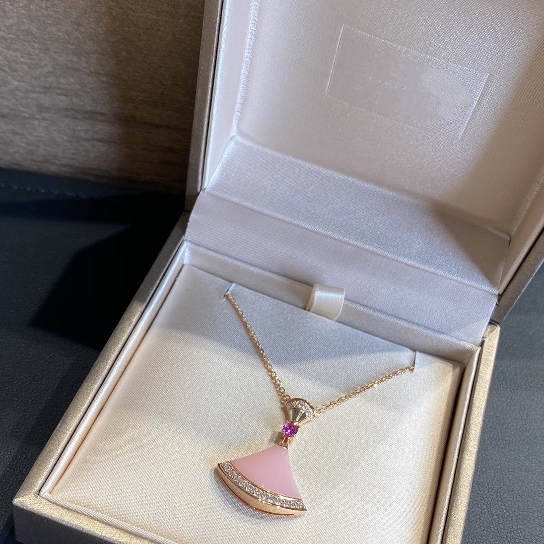 [Perla Lux]DREAM NECKLACE PINK OPAL