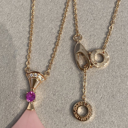 [Perla Lux]DREAM NECKLACE PINK OPAL