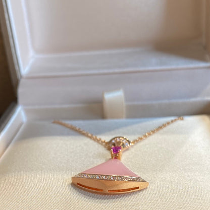 [Perla Lux]DREAM NECKLACE PINK OPAL