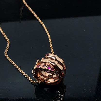 [Perla Lux]SERPENTI PEDANT NECKLACE