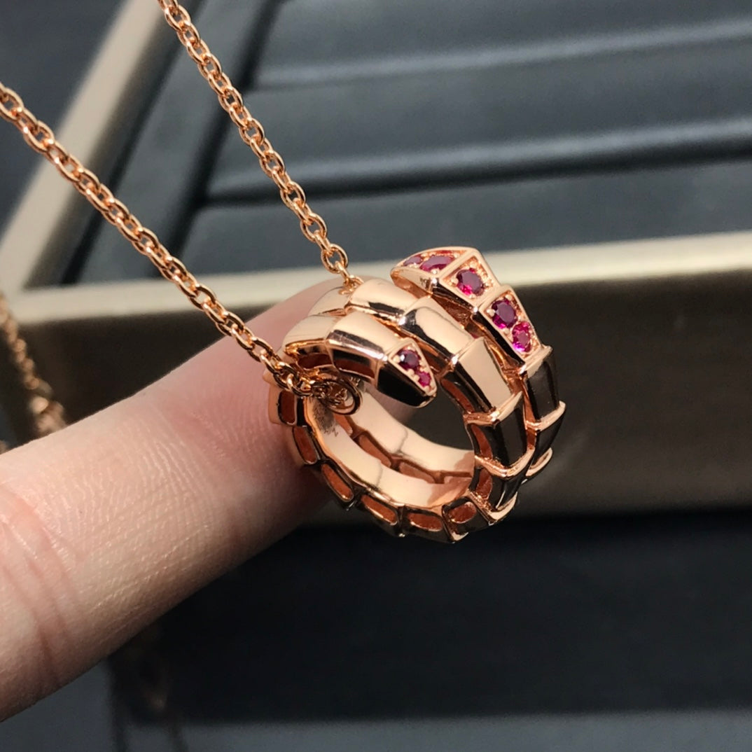 [Perla Lux]SERPENTI PEDANT NECKLACE