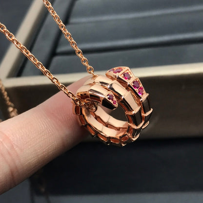 [Perla Lux]SERPENTI PEDANT NECKLACE