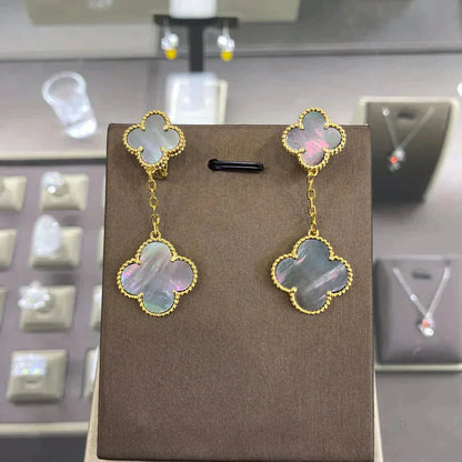 [Perla Lux]CLOVER 2 MOTIFS  EARRINGS (MULTIPLE CHOICESC