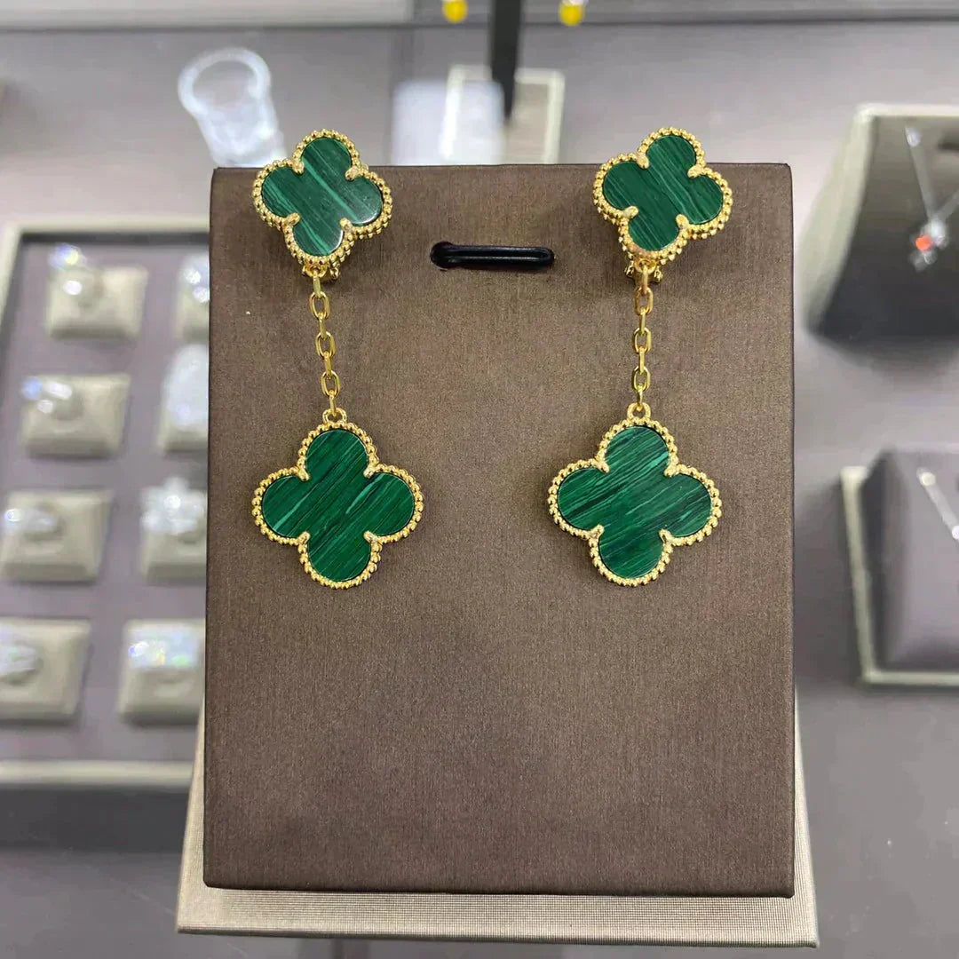 [Perla Lux]CLOVER 2 MOTIFS  EARRINGS (MULTIPLE CHOICESC