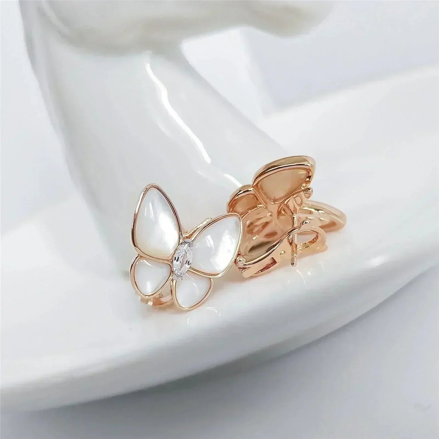 [Perla Lux]BUTTERFLY MOP DIAMOND EARRINGS