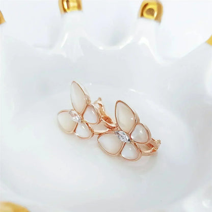 [Perla Lux]BUTTERFLY MOP DIAMOND EARRINGS