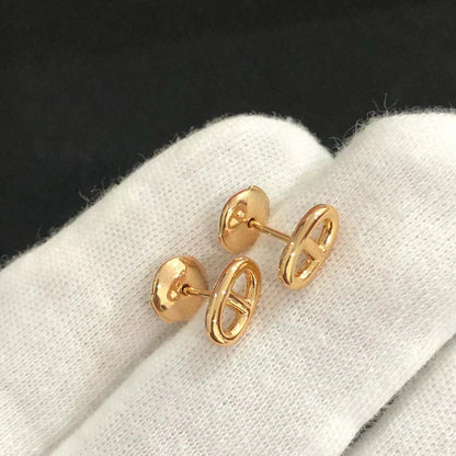 [Perla Lux]CHAINE SMALL EARRINGS GOLD AND SILVER