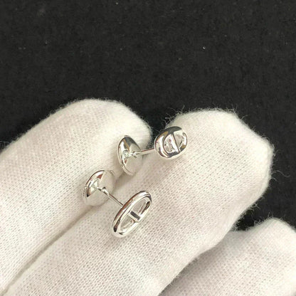 [Perla Lux]CHAINE SMALL EARRINGS GOLD AND SILVER