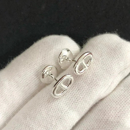 [Perla Lux]CHAINE SMALL EARRINGS GOLD AND SILVER