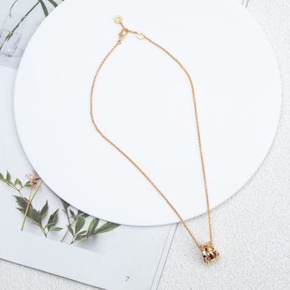 [Perla Lux]SERPENTI PINK GOLD NECKLACE DIAMOND