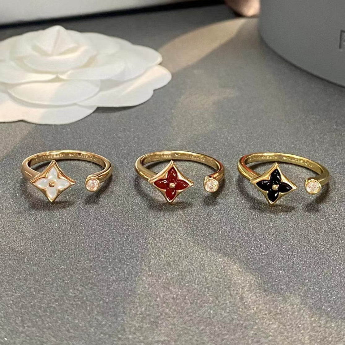[Perla Lux]STAR 1 DIAMOND OPEN RING