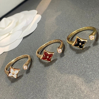 [Perla Lux]STAR 1 DIAMOND OPEN RING