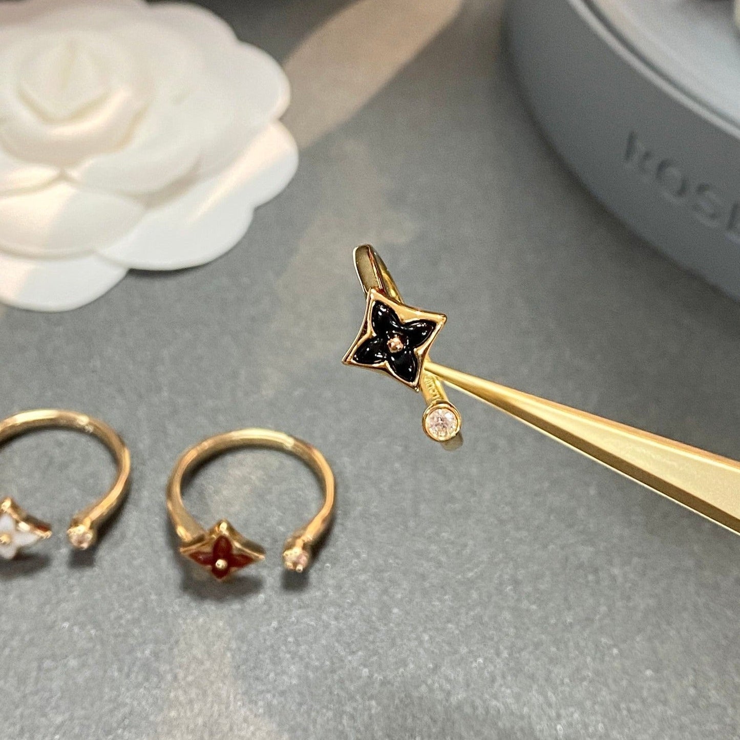 [Perla Lux]STAR 1 DIAMOND OPEN RING