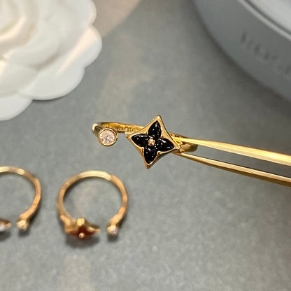 [Perla Lux]STAR 1 DIAMOND OPEN RING