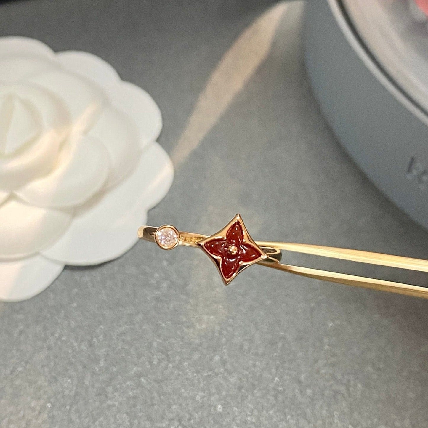 [Perla Lux]STAR 1 DIAMOND OPEN RING