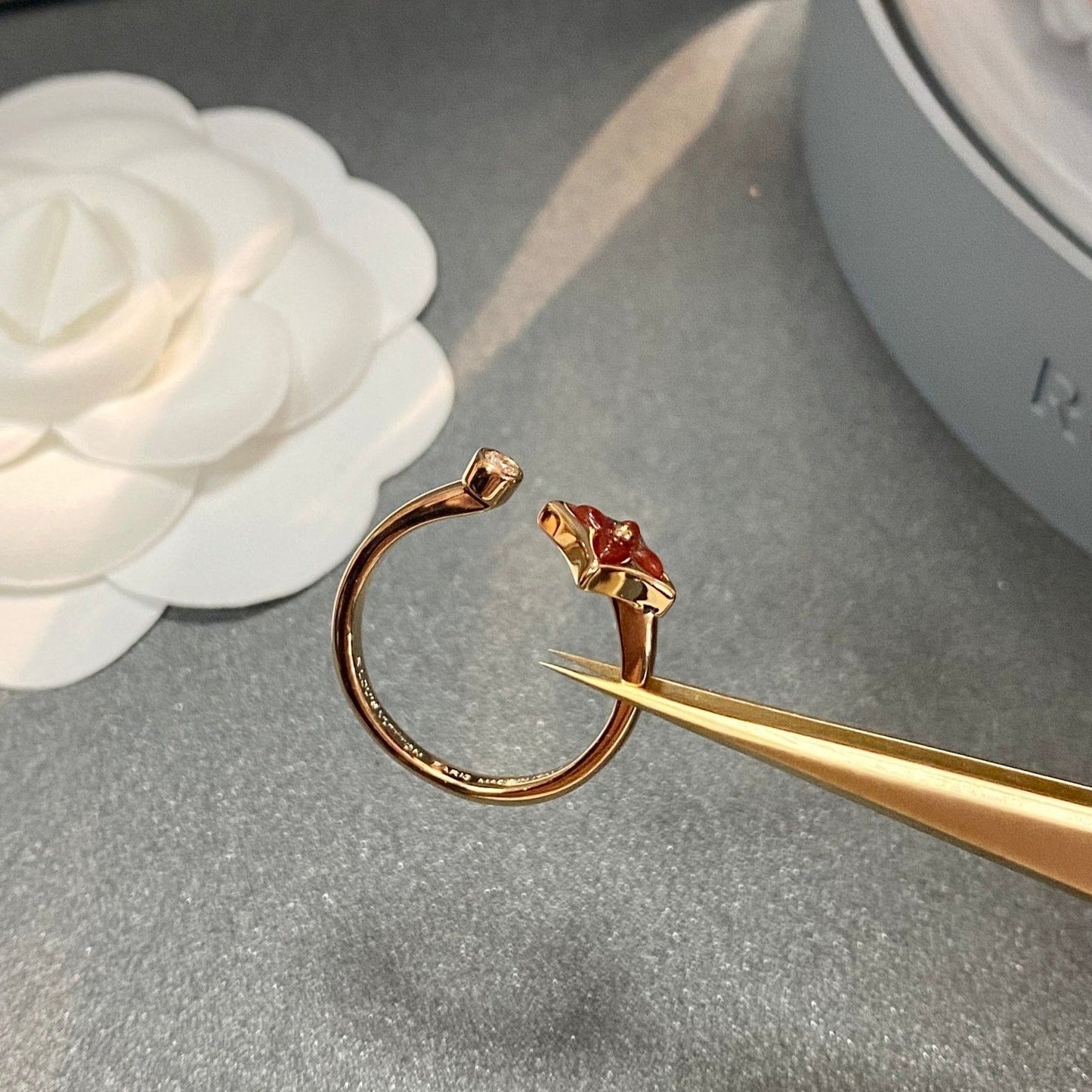 [Perla Lux]STAR 1 DIAMOND OPEN RING