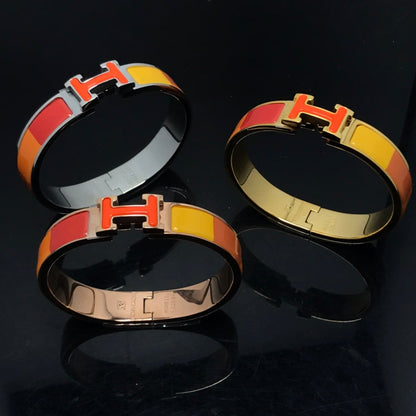 [Perla Lux]H BRACELET ORANGE RAINBOW CERAMIC
