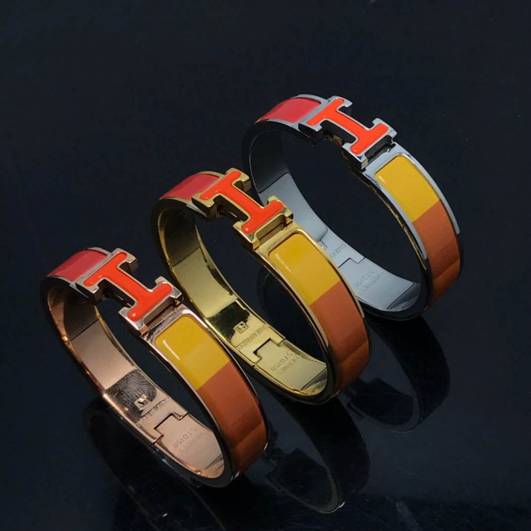 [Perla Lux]H BRACELET ORANGE RAINBOW CERAMIC