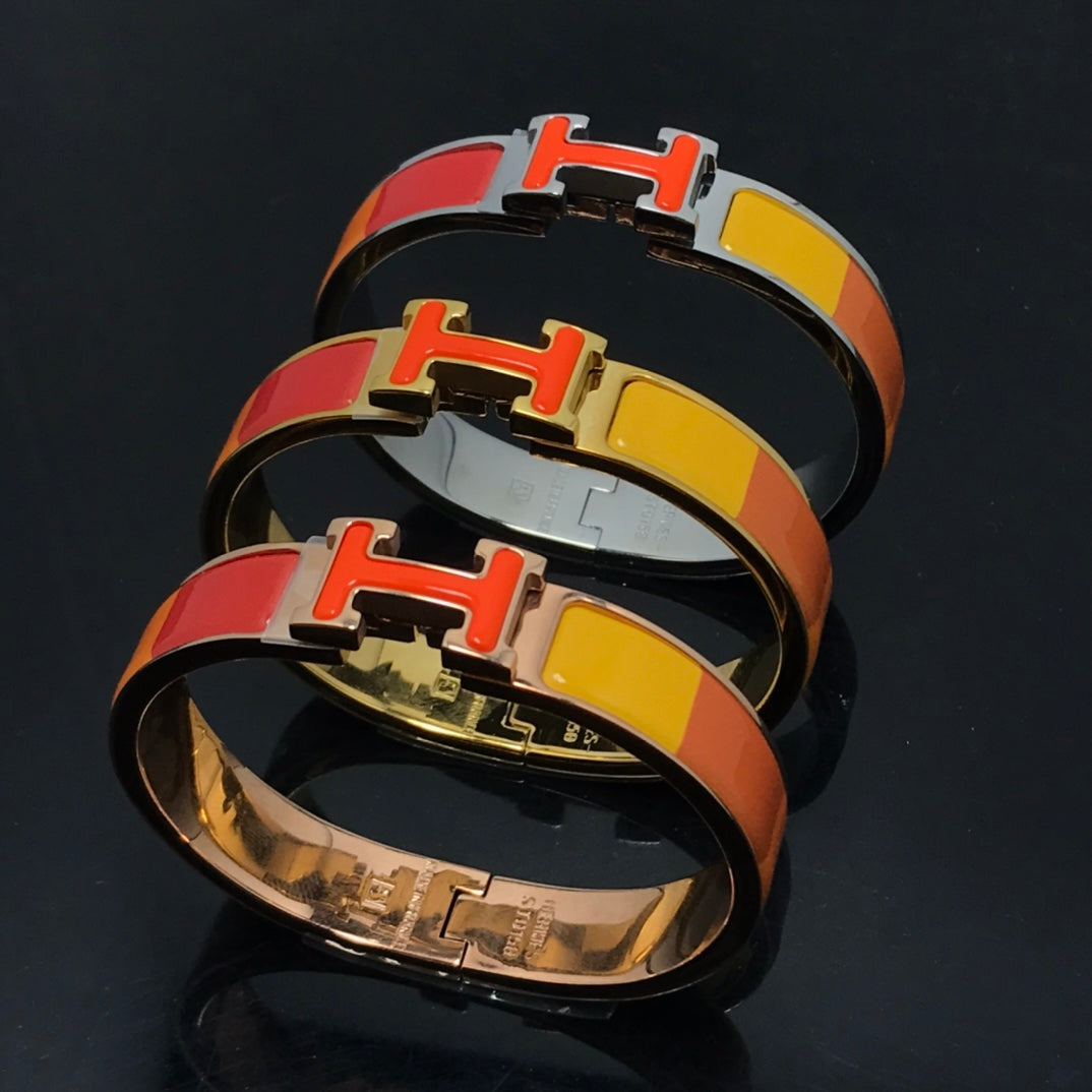 [Perla Lux]H BRACELET ORANGE RAINBOW CERAMIC