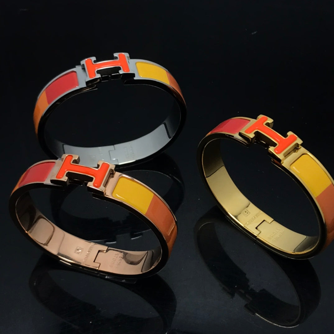 [Perla Lux]H BRACELET ORANGE RAINBOW CERAMIC