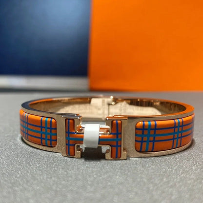 [Perla Lux]H TARTAN BRACELET 12MM