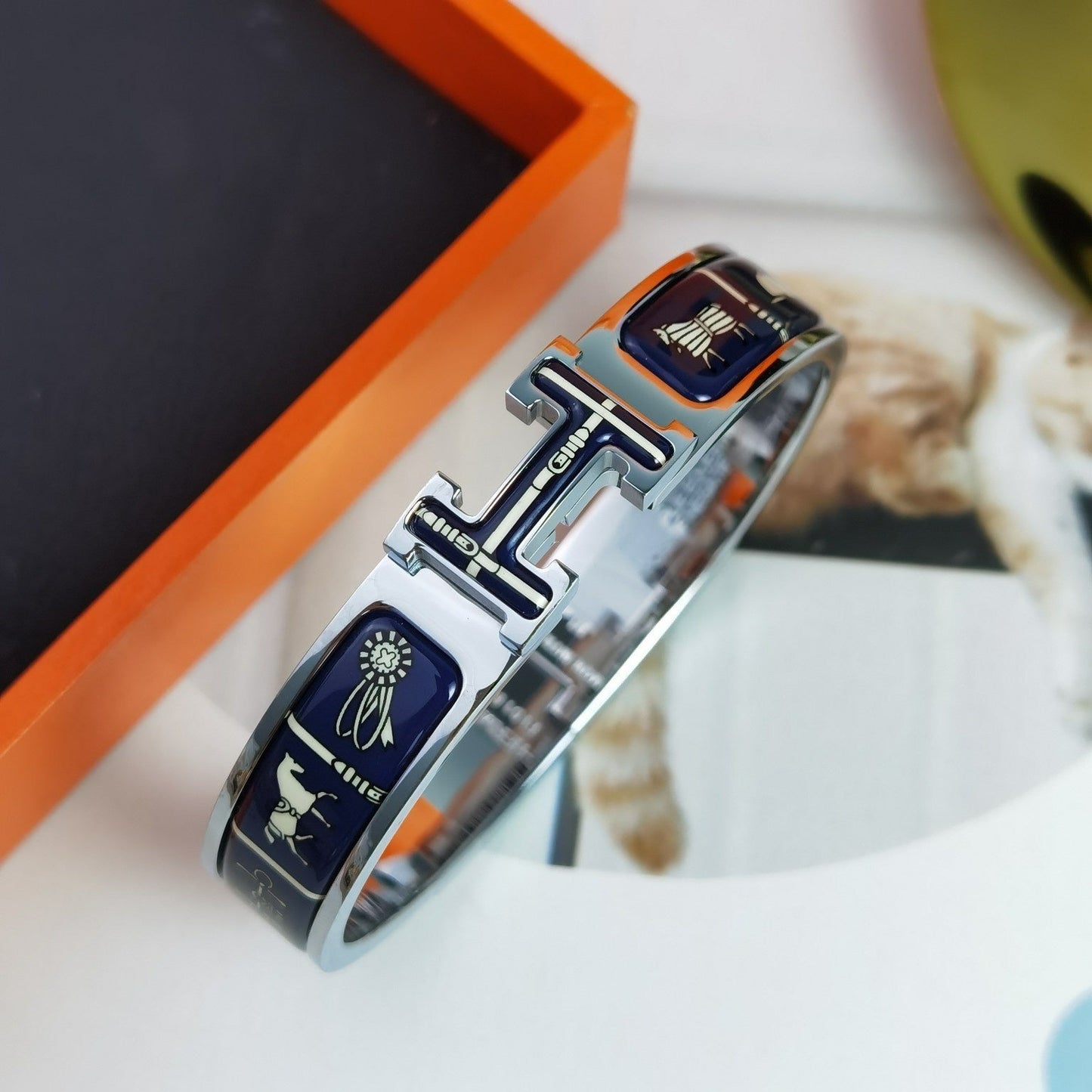 [Perla Lux]H COUVERTURES DARK BLUE BRACELET