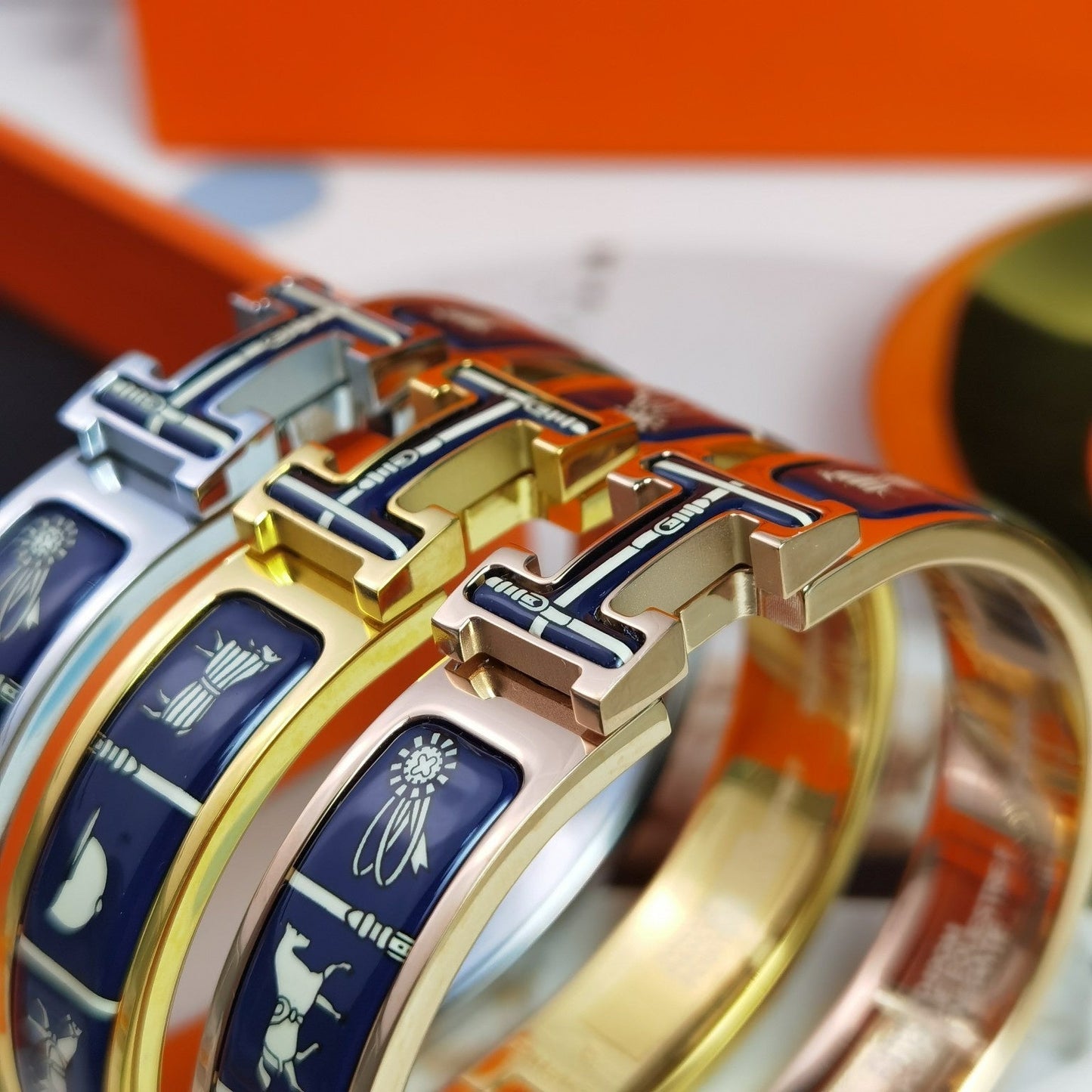 [Perla Lux]H COUVERTURES DARK BLUE BRACELET