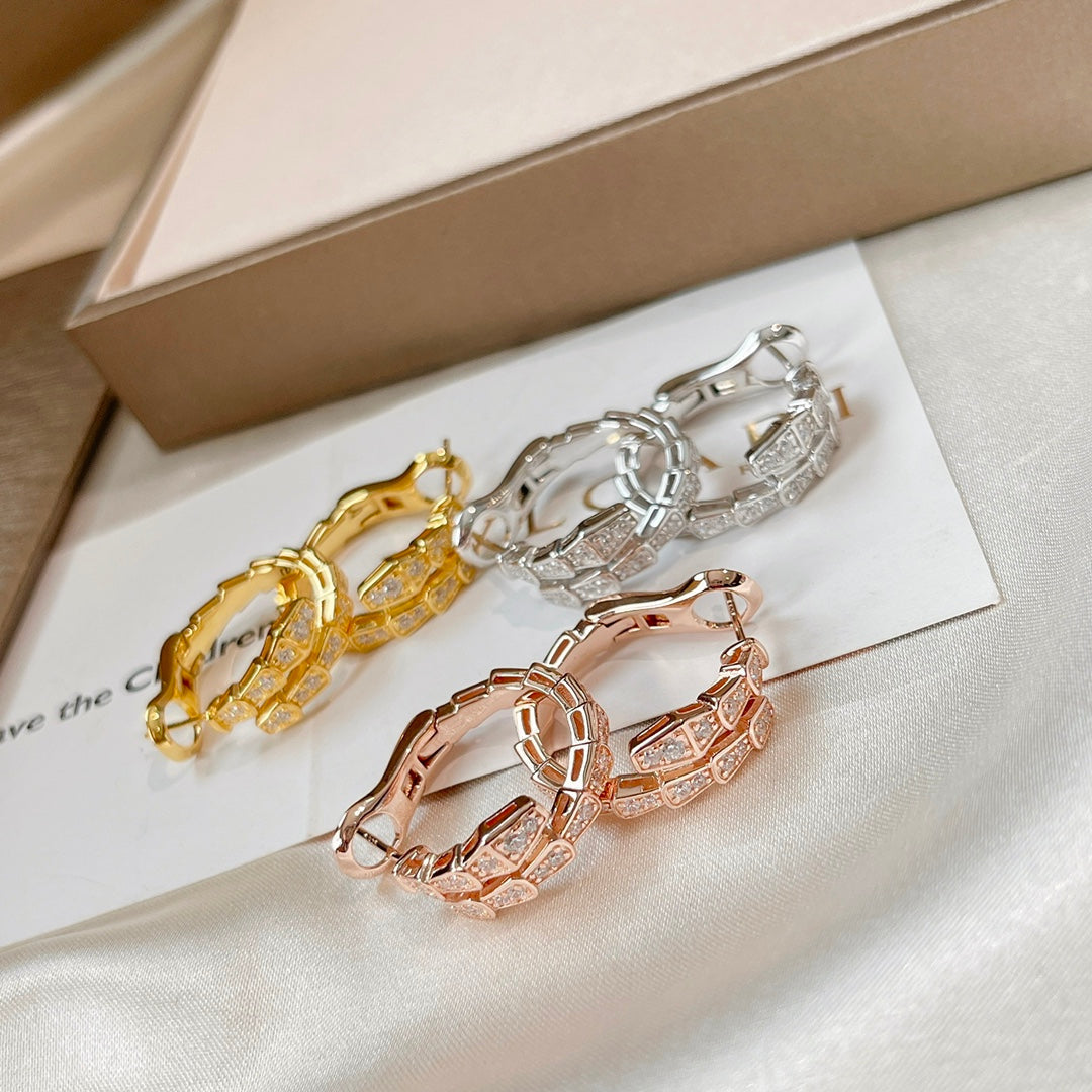 [Perla Lux]SERPENTI EARRINGS DIAMOND