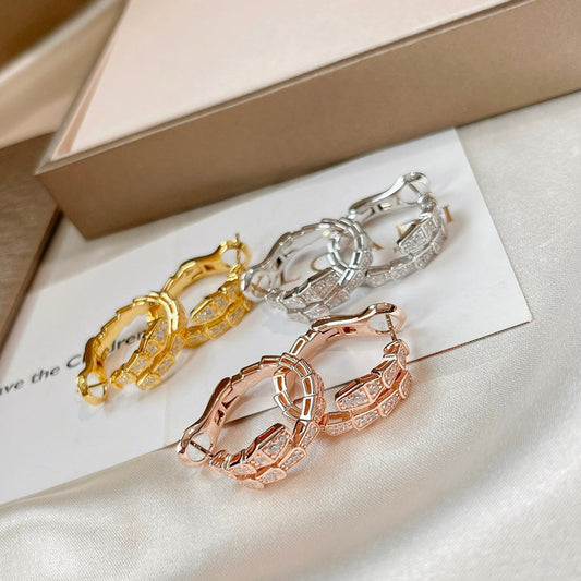 [Perla Lux]SERPENTI EARRINGS DIAMOND