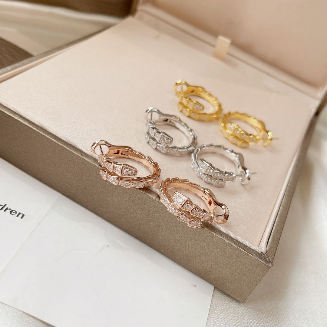 [Perla Lux]SERPENTI EARRINGS DIAMOND