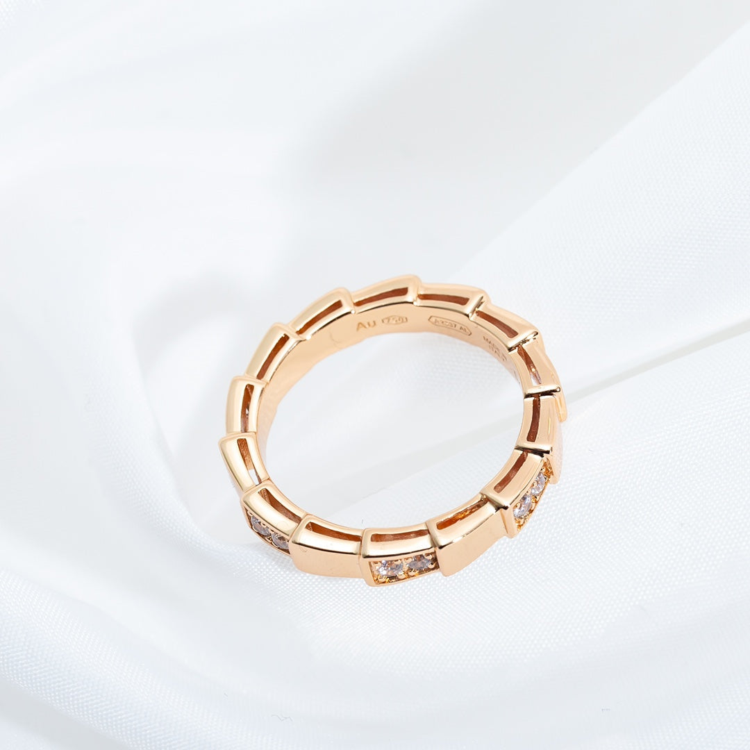 [Perla Lux]SERPENTI RING PINK GOLD  3MM