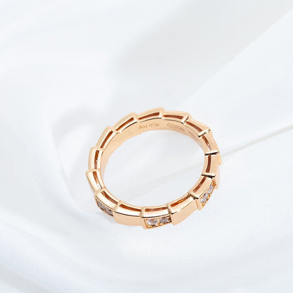 [Perla Lux]SERPENTI RING PINK GOLD  3MM