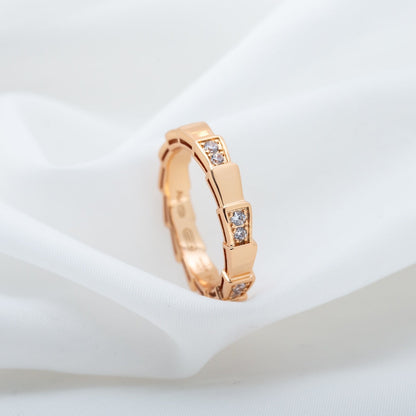 [Perla Lux]SERPENTI RING PINK GOLD  3MM