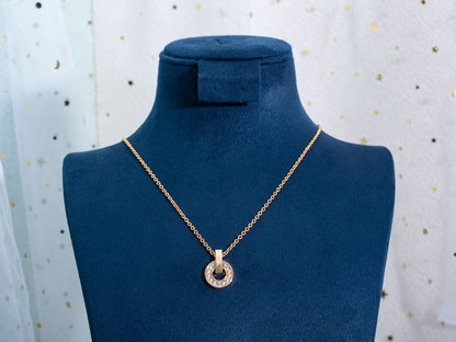 [Perla Lux]GARI NECKLACE PINK GOLD DIAMOND