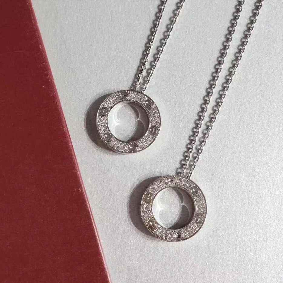 [Perla Lux]LOVE NECKLACE ADJUSTABLE SILVER