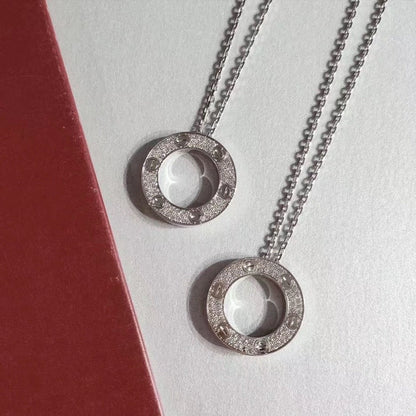 [Perla Lux]LOVE NECKLACE ADJUSTABLE SILVER