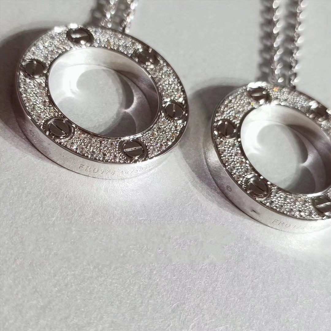 [Perla Lux]LOVE NECKLACE ADJUSTABLE SILVER