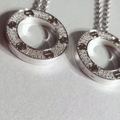 [Perla Lux]LOVE NECKLACE ADJUSTABLE SILVER