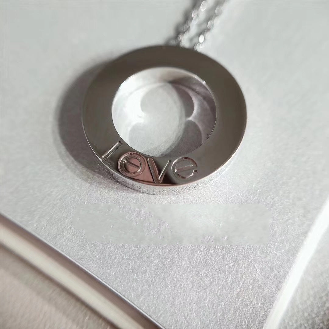 [Perla Lux]LOVE NECKLACE ADJUSTABLE SILVER