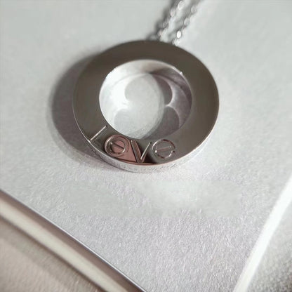 [Perla Lux]LOVE NECKLACE ADJUSTABLE SILVER