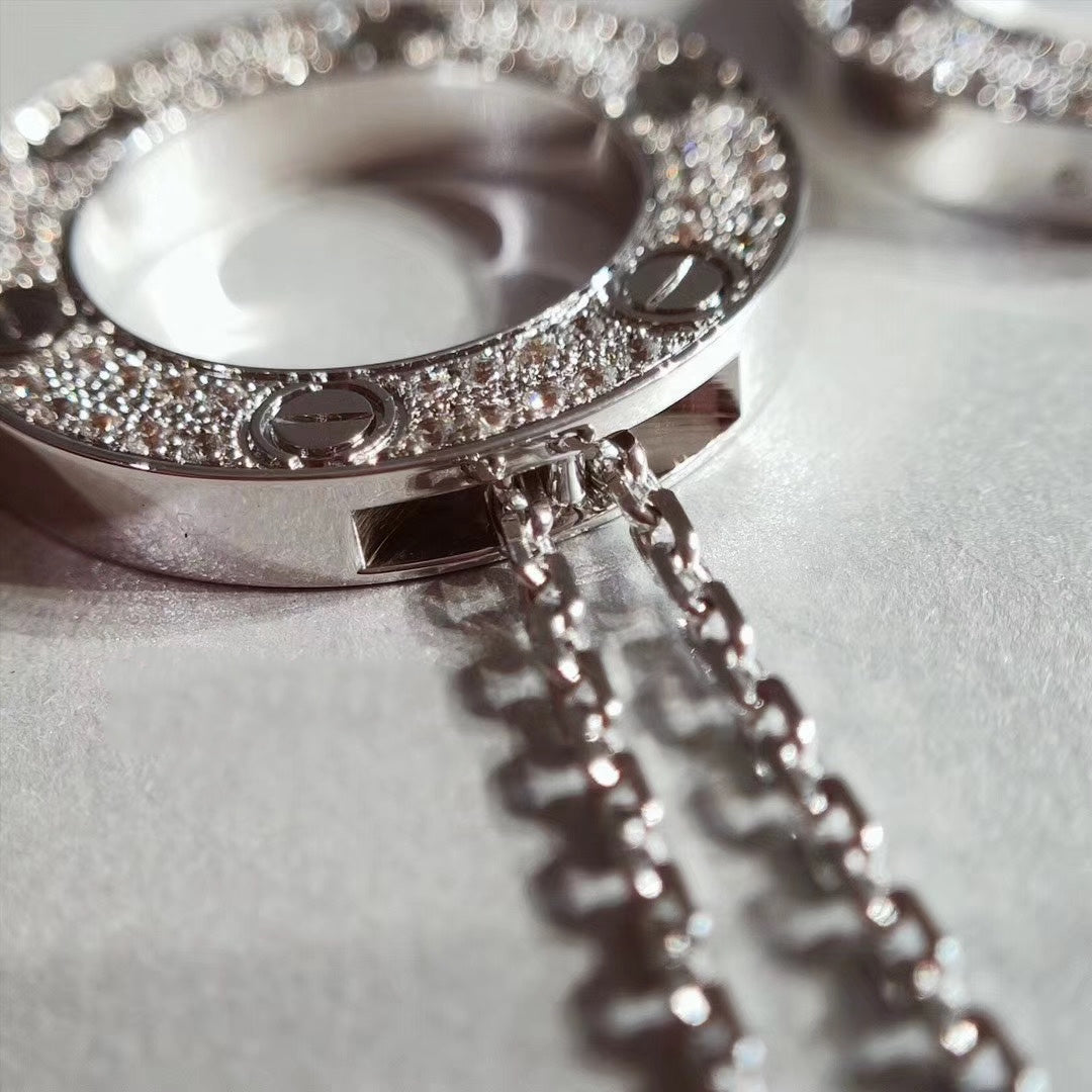 [Perla Lux]LOVE NECKLACE ADJUSTABLE SILVER