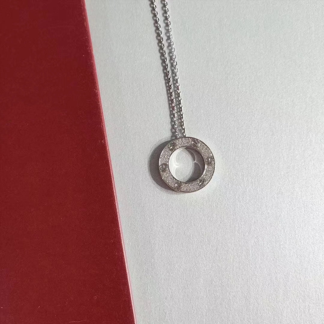 [Perla Lux]LOVE NECKLACE ADJUSTABLE SILVER