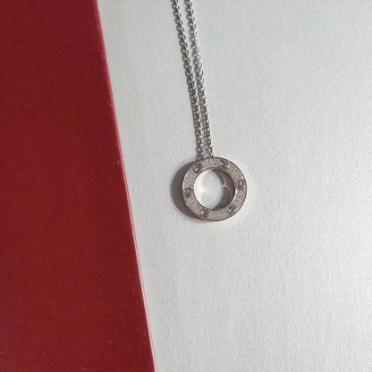[Perla Lux]LOVE NECKLACE ADJUSTABLE SILVER
