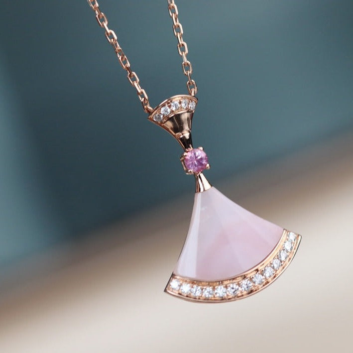 [Perla Lux]DREAM NECKLACE PINK MOP DIAMOND