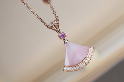 [Perla Lux]DREAM NECKLACE PINK MOP DIAMOND