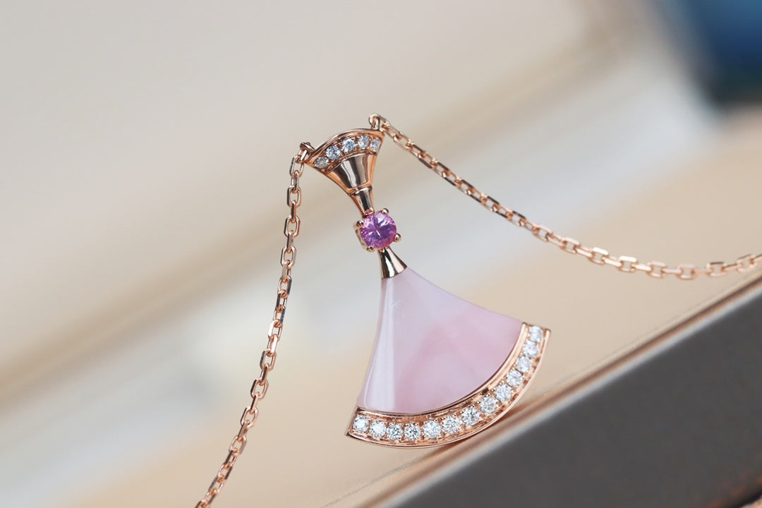 [Perla Lux]DREAM NECKLACE PINK MOP DIAMOND