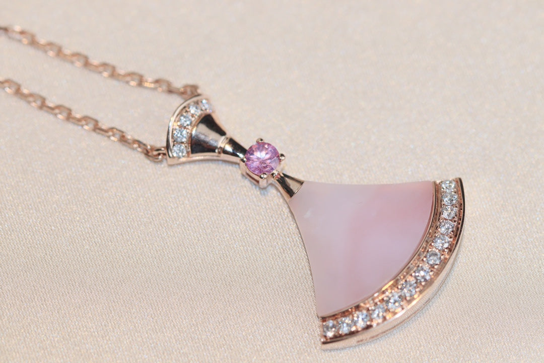 [Perla Lux]DREAM NECKLACE PINK MOP DIAMOND