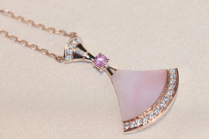 [Perla Lux]DREAM NECKLACE PINK MOP DIAMOND